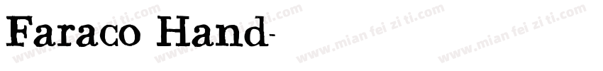 Faraco Hand字体转换